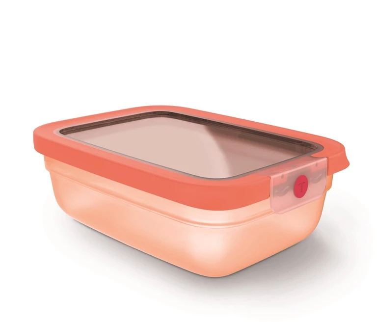 Tefal FOOD BOX 1.2L ONECLICK Oranžinis
