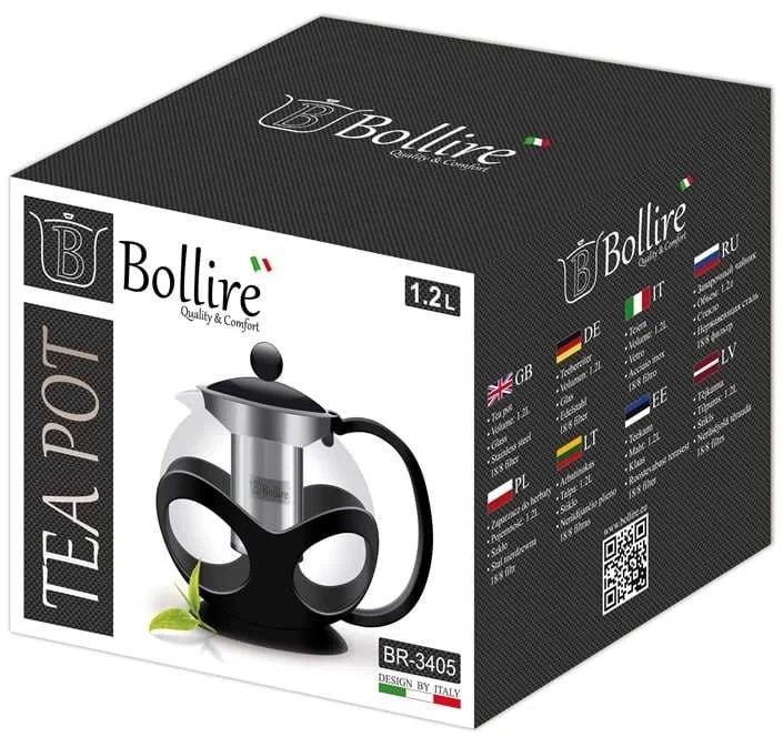Arbatinukas Bollire, su sieteliu, 1,2 l