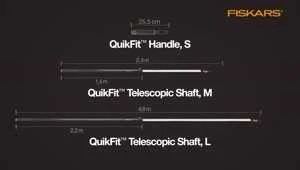 Fiskars | QuikFit teleskopinis velenas M | Teleskopinis velenas