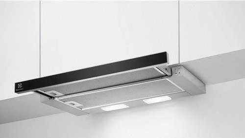 Ištraukiamas gartraukis Electrolux LFP326AB su juodo stiklo priekine panele