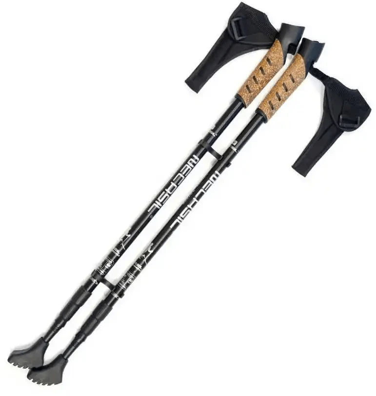 Teleskopinės Šiaurietiško Ėjimo Lazdos NECASIL DW072105 Juodas 62 - 135 cm
