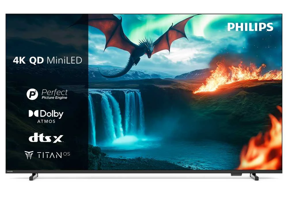 „Philips QD MiniLED 4K“ televizorius | 55MLED820/12 | 55 | Išmanusis televizorius | TITAN OS | Juodas