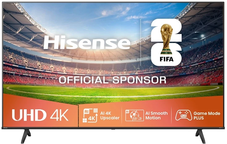 „Hisense UHD“ išmanusis televizorius | 55A6Q | 55" | Išmanusis televizorius | VIDAA OS | UHD | Juodas