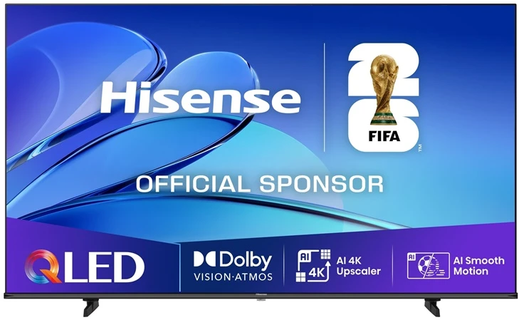 Televizorius Hisense UHD QLED Smart TV | 55E7Q | 55" | Smart TV | VIDAA OS | UHD | Juodas
