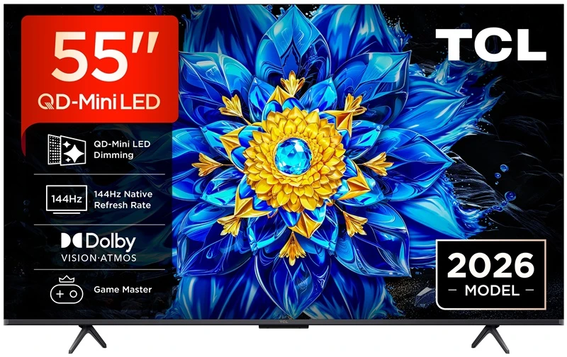 TCL P8L 55P8L TV 139.7 cm (55") 4K Ultra HD Smart TV Wi-Fi Juodas 450 cd/m²