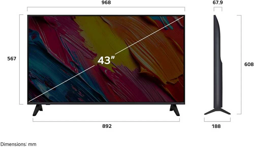 Televizorius 43″ LG 43QNED70A6A