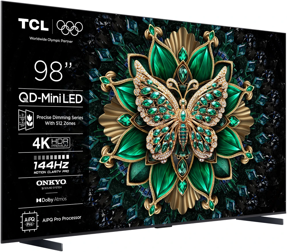 TCL C6K 98C6K televizorius 2,49 m (98") 4K „Ultra HD“ išmanusis televizorius „Wi-Fi“ metalinis