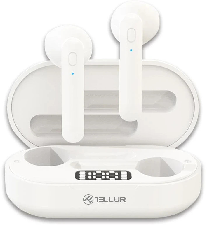 Tellur Flip bevielės ausinės, baltos