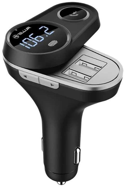 Automobilinis Bluetooth FM siųstuvas Tellur FMT-B5, juodas