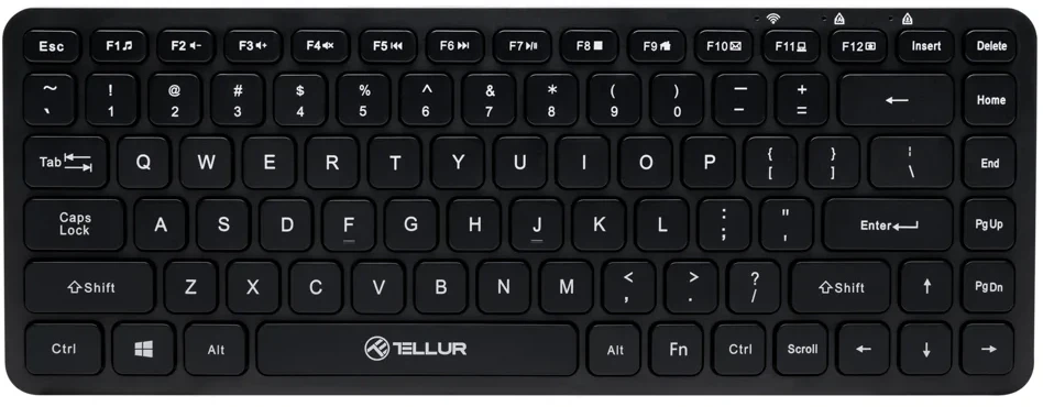 Tellur Mini belaidė klaviatūra juodos spalvos