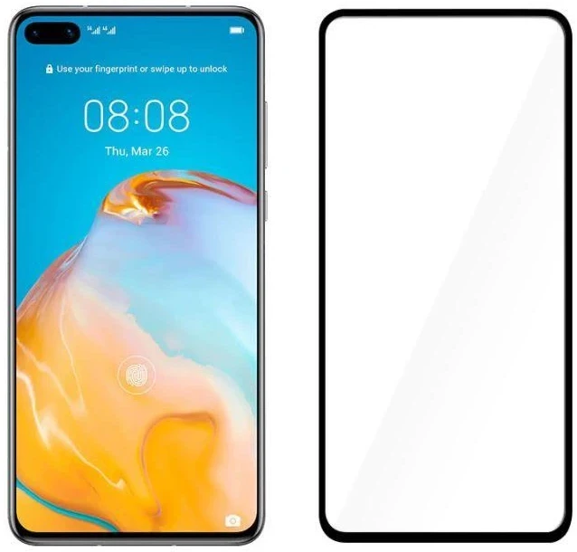 Tellur Grūdintas ekrano stiklas Huawei P40, juodas