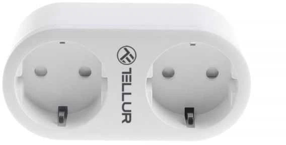 „Tellur WiFi“ kintamosios srovės dvigubas kištukas, energijos rodmuo, 16A, 2400W