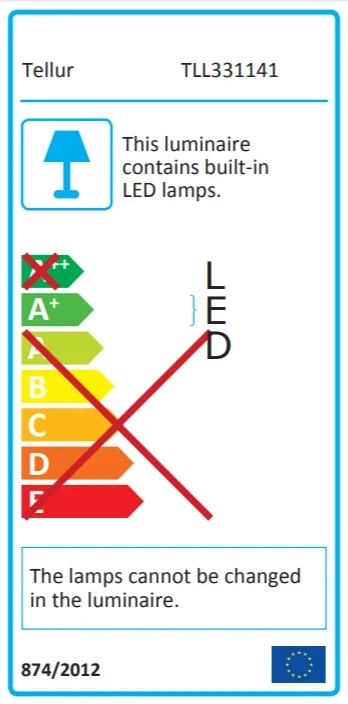 „Tellur WiFi“ LED lubinis šviestuvas, 24 W, baltas/šiltas, reguliuojamo ryškumo, kvadratinis, baltas
