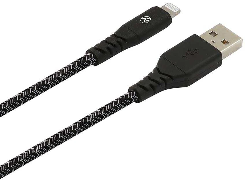Tellur Žalias USB-A į Lightning laidas, 1 m, juodas