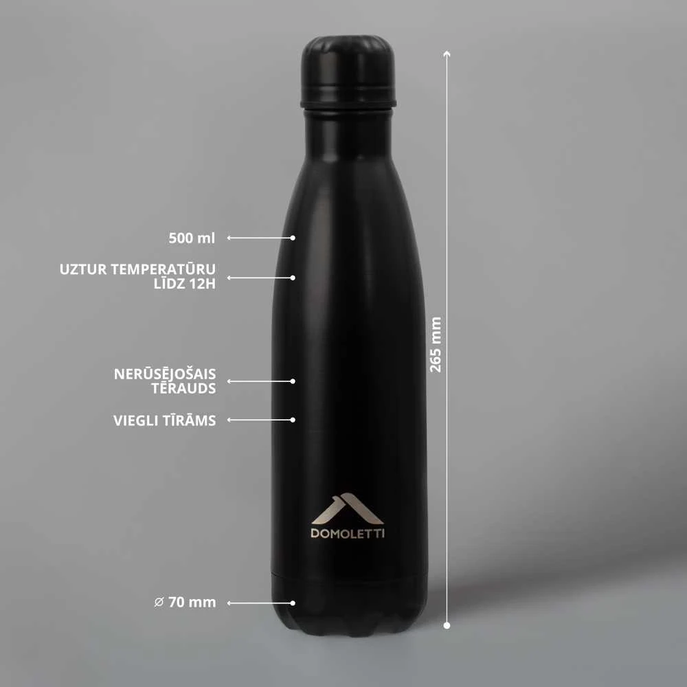 Domoletti WATER BOTTLE DOMOLETTI RH503-500 BLK MAT