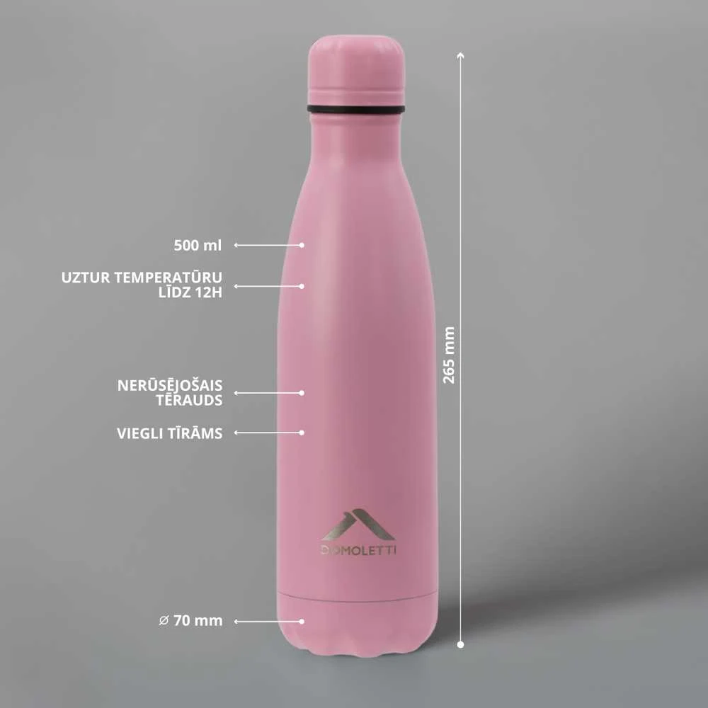 Domoletti WATER BOTTLE DOMOLETTI RH503-500 Rožinis