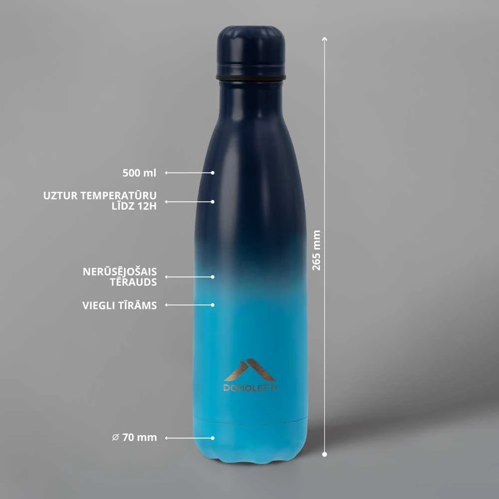 Termo gertuvė Domoletti, mėlyna, 0.5 l