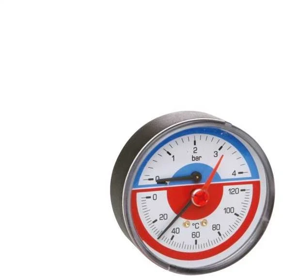Termomanometras ICMA 1/2", 6 BAR, 0 - 120°C