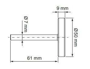 Termometras ICMA 871340120, 50 mm