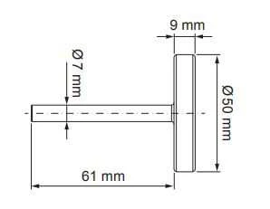 Termometras ICMA 871340120, 50 mm