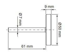 Termometras ICMA 871340120, 50 mm