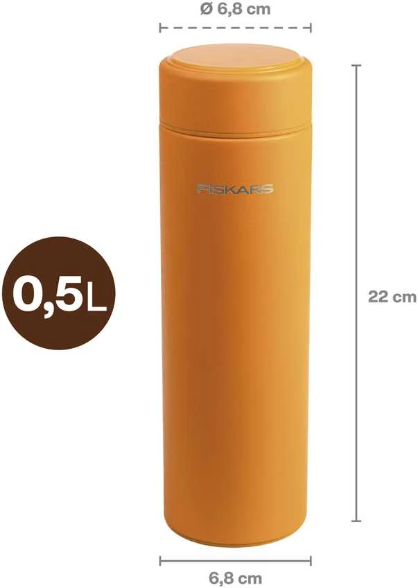 Termogertuvė Fiskars on-the-go, 0.5 l, oranžinė