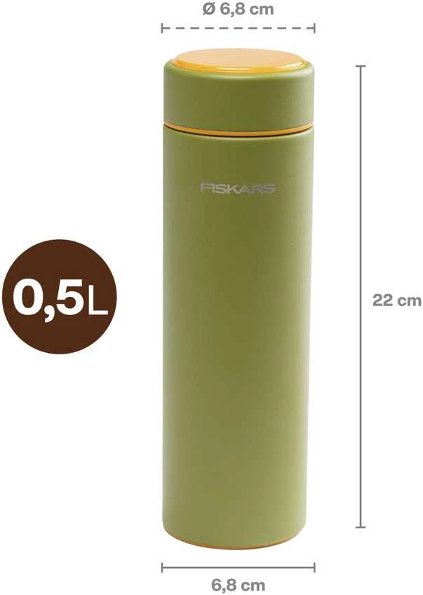 Termogertuvė Fiskars on-the-go, 0.5 l, žalia