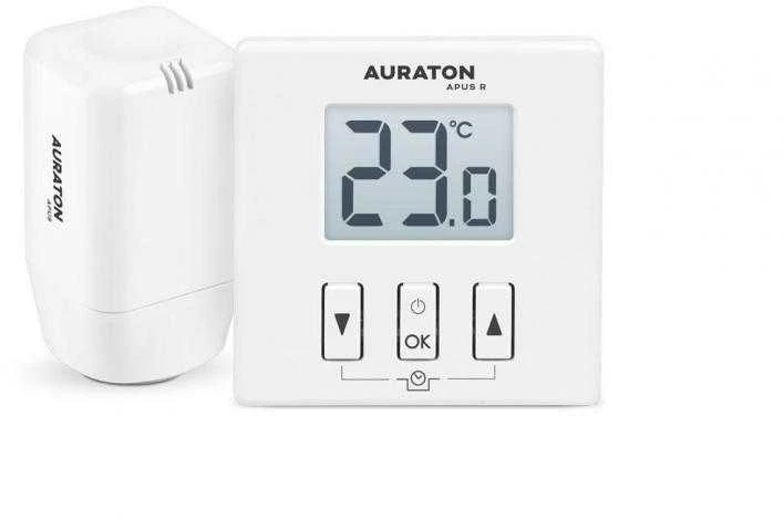 AURATON Apus SET (AURATON 200 RTA) belaidis termoreguliatorius su elektronine radiatoriaus vožtuvo galva (komplektas)