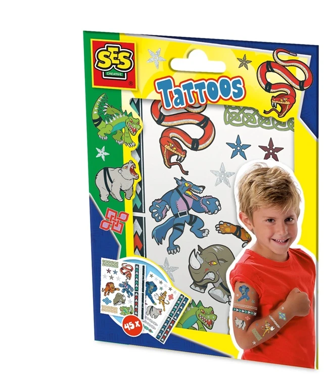 Ses_Creative Rinkinys tatuiruotėms SES Creative Animal Fighter 14287