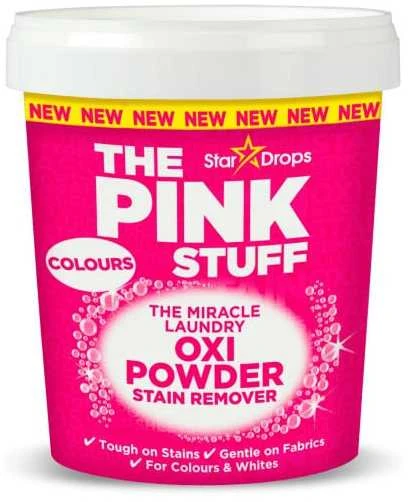 Pink Stuff The Miracle Laundry Oxi Powder Stain Remover dėmių valiklio milteliai spalvotiems skalbiniams, 1 kg