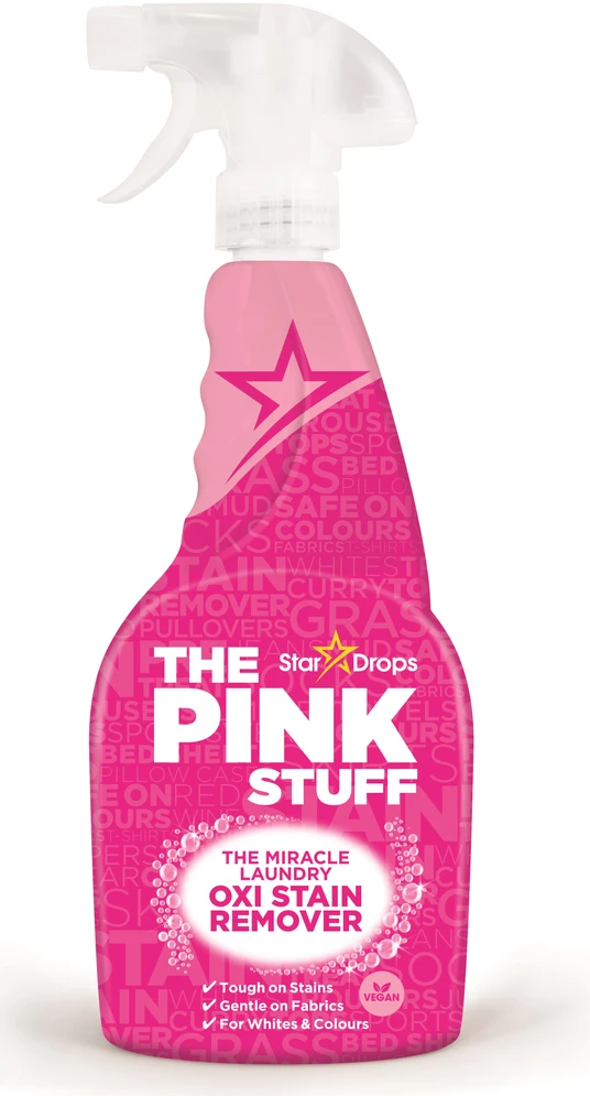 THE PINK STUFF The Miracle Laundry Oxi Stain Remover purškiamas dėmių valiklis skalbiniams, 500 ml