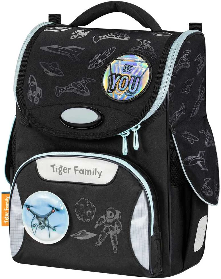Tiger_Family Mokyklinė kuprinė TGNQ-107A(1), juoda, 31x19x35 cm