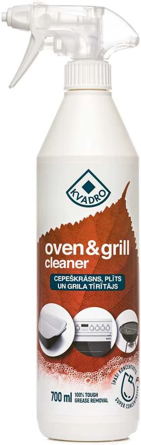 Valymo priemonė Kvadro, griliams/orlaidei/viryklei, 0.7 l