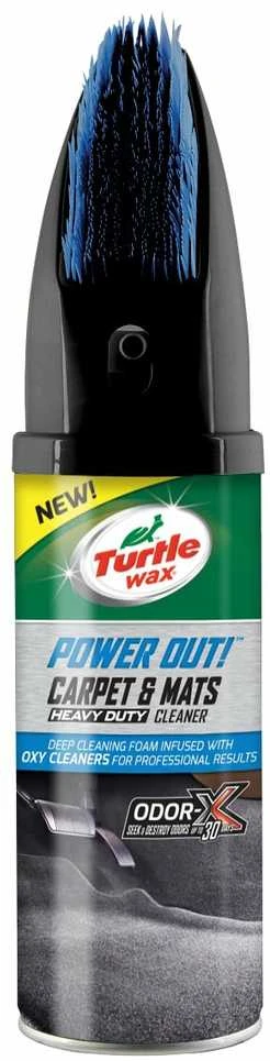 TURTLE WAX Power Out Carpets&Mats + Odor-X, kilimėlių ir užtiesalų valiklis su kvapo blokavimo technologija, 400 ml