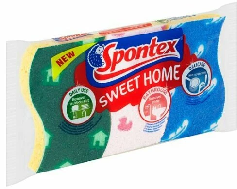 Tīrīšanas sūklis Spontex. daudzkrāsains. 3 gab.