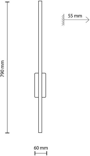Sieninis šviestuvas Tk_Lighting Šviestuvas sieninis TK Lighting Flash 6627, 12 W, 3000 °K