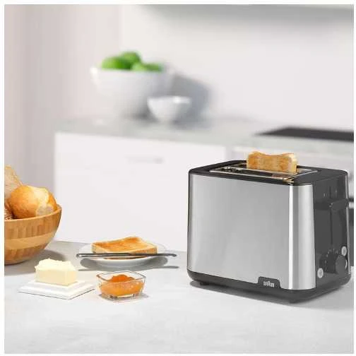 BRAUN pusryčių skrudintuvas HT 1510 BK, 8 skirtingi nustatymai, Juodas
