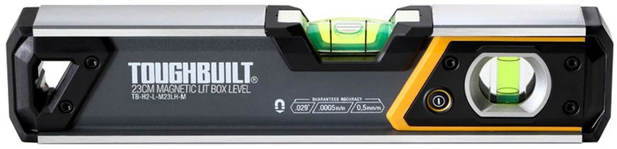 Alkoholio matuoklis Toughbuilt tb-h2-l-m23-lh-m Magnetinis Vamzdinis Apšvietimas 23 cm