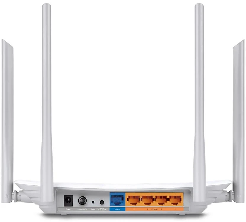 TP-Link Maršrutizatorius | Archer C50 | 802.11ac | 300+867 Mbit/s | 10/100 Mbit/s | Ethernet LAN (RJ-45) jungtys 4 | Mesh Support No | MU-MiMO No | No mobile broadband | Antenna type 2xExternal