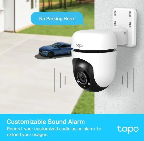 TP-LINK | Pan/Tilt Security WiFi kamera | TC40 | Kupolas | 2 MP | 3 mm | IP65 | H.264 | Micro SD, maks. 512 GB