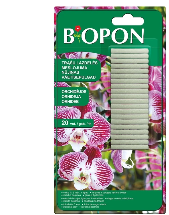 Biopon Orchidėjų trąšų lazdelės 2098