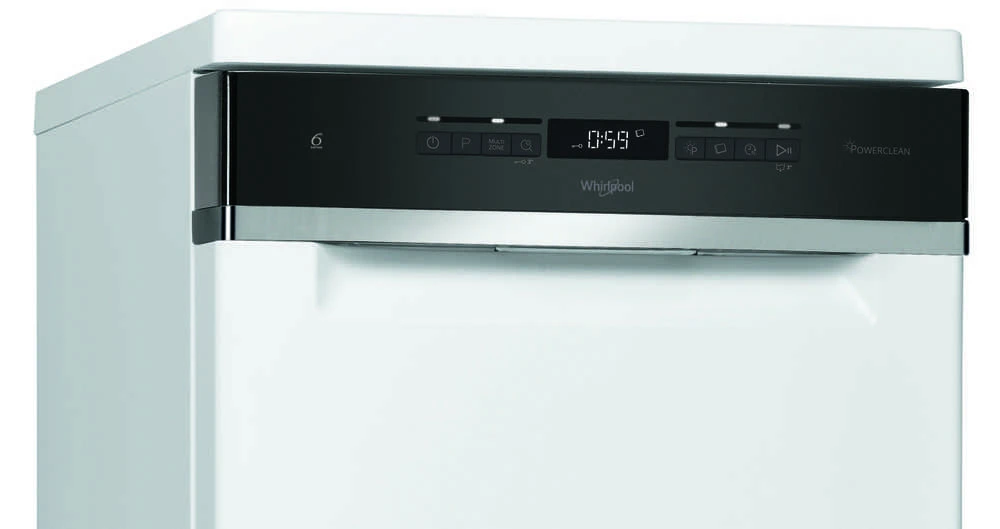 Indaplovė Whirlpool WSFO 3O23 PF (plotis 45cm, išorinis, baltos spalvos)