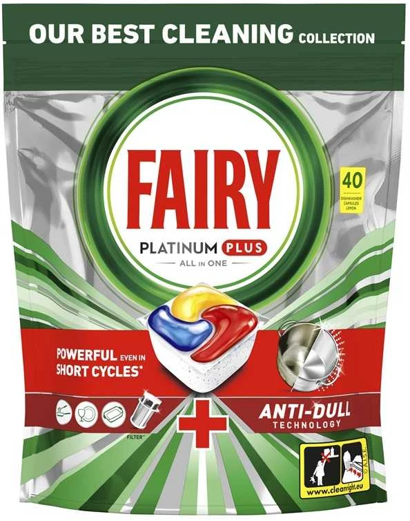 Indaplovių kapsulės Fairy Platinum Plus All in One, 40 vnt.