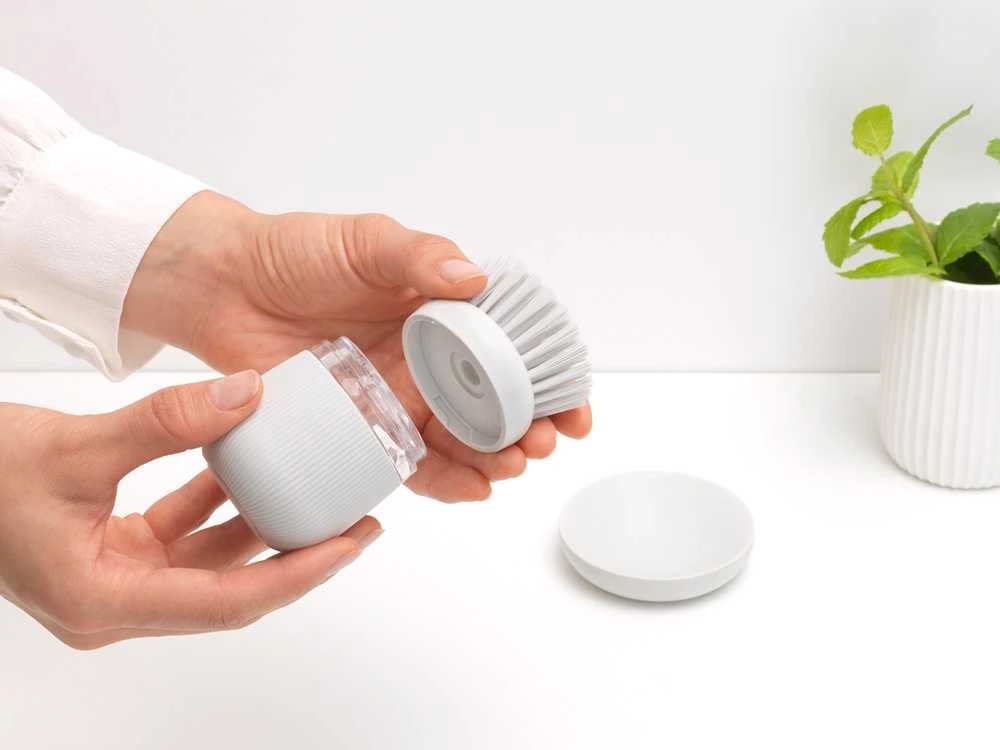 Brabantia Šepetys su muilo dozatoriumi - Light Pilkas