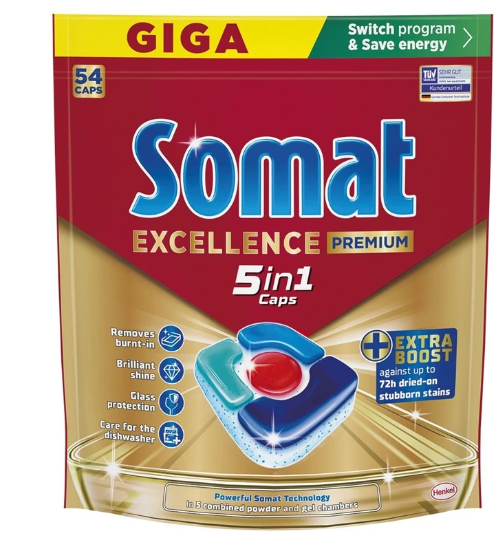 Indaplovių kapsulės Somat PREMIUM, 54 vnt.