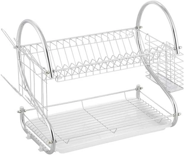 Lumarko RACK DISH TWO LAYERS 53.5X24.5X37CM CHRO