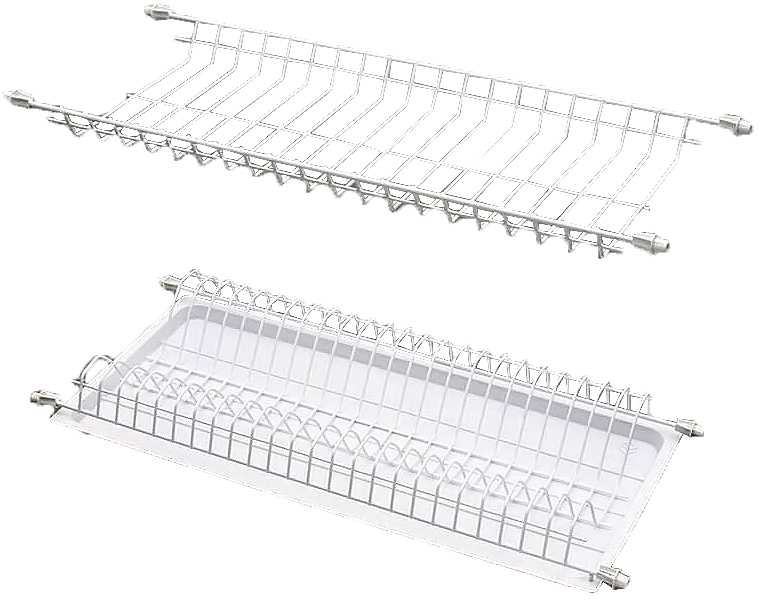 Indų džiovykla Rejs, 56.8 cm x 27.5 cm, plastikas/metalas, balta sp.