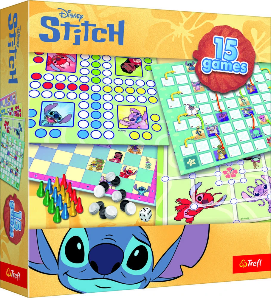 TREFL DISNEY STITCH 15 in 1 žaidimas