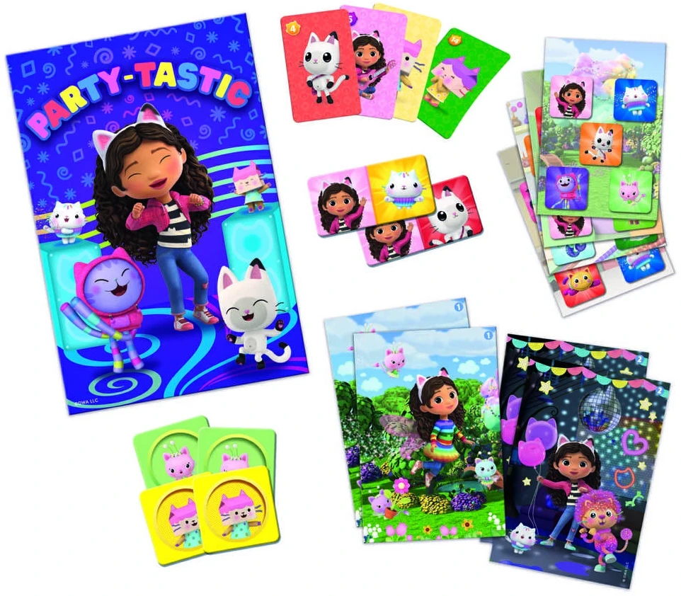 TREFL GABBY´S DOLLHOUSE 8in1 Mix&Play stalo žaidimų rinkinys Gabby’s Dollhouse