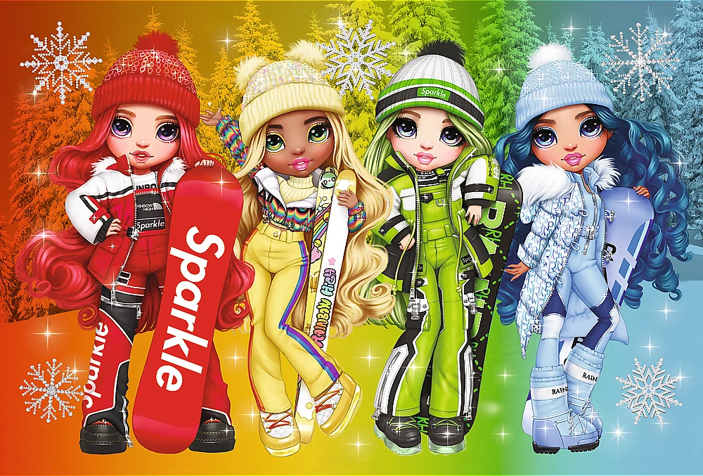 Trefl Dėlionė 60 vnt. - Lėlės „Rainbow high“